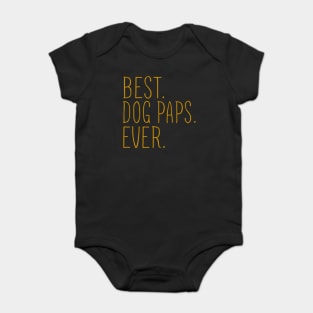 Best Dog Paps Ever Cool Baby Bodysuit